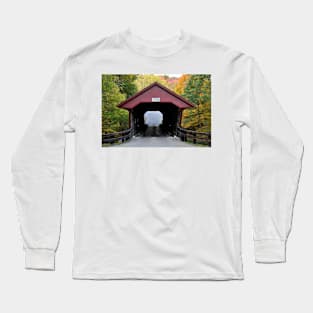 Newfield Cover Bridge, New York Long Sleeve T-Shirt